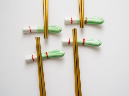 scallion chopstick rests, set of 4